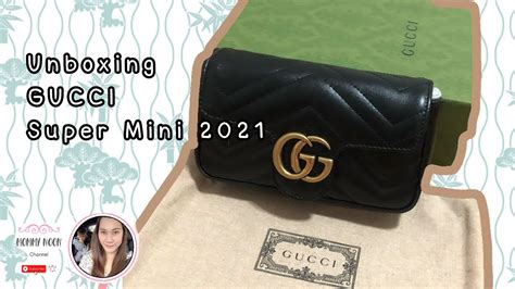 รีวิว [EP.1] Unboxing Gucci Marmont Super mini 2021 .